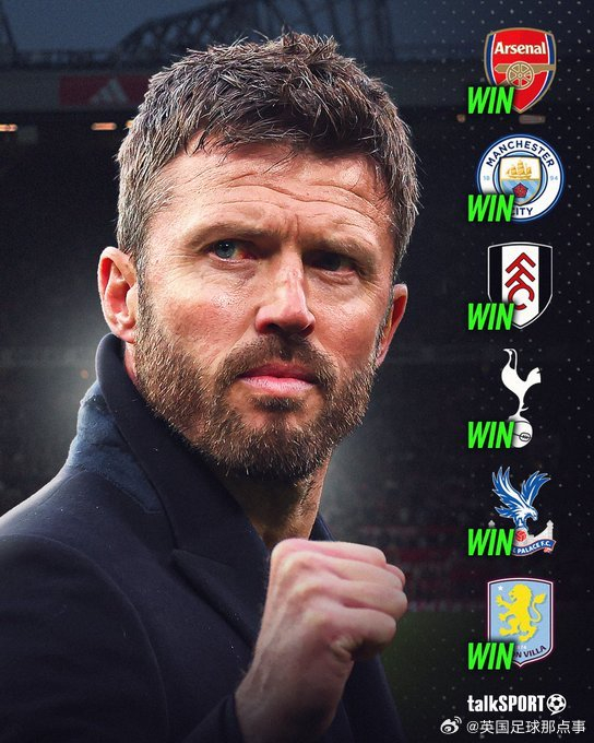 曼联主帅卡里克创英超历史纪录 六连胜刷新执教